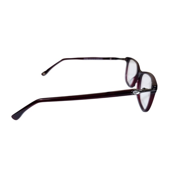 GIANNI PO WOMEN'S EYEGLASSES GP 1656 52-18 140 BURGUNDY NWT DEMO LENSES - Picture 3 of 14
